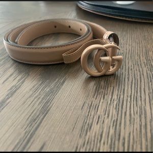 NEW** nude on nude skinny belt